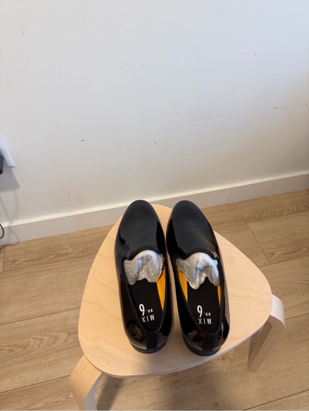 Glossy Black loafers- Size 10